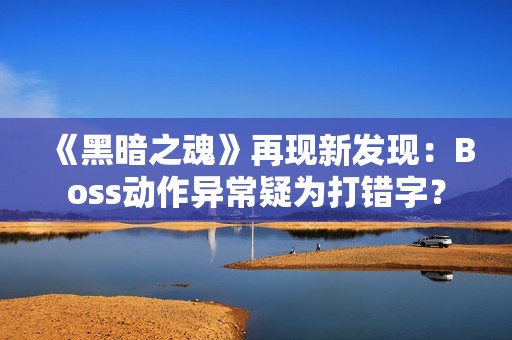 《黑暗之魂》再现新发现：Boss动作异常疑为打错字？