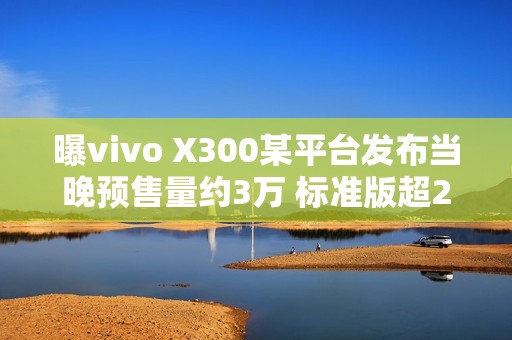 曝vivo X300某平台发布当晚预售量约3万 标准版超2万