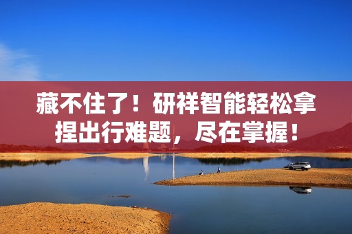 藏不住了！研祥智能轻松拿捏出行难题，尽在掌握！