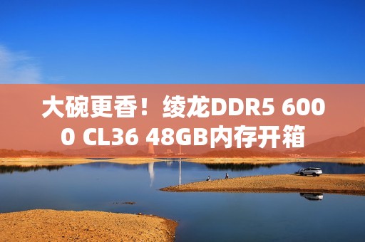 大碗更香！绫龙DDR5 6000 CL36 48GB内存开箱