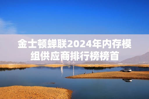 金士顿蝉联2024年内存模组供应商排行榜榜首