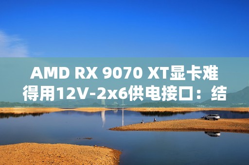 AMD RX 9070 XT显卡难得用12V-2x6供电接口：结果连烧两块！