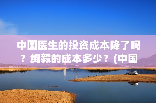 中国医生的投资成本降了吗？绚毅的成本多少？(中国医生的投资人)