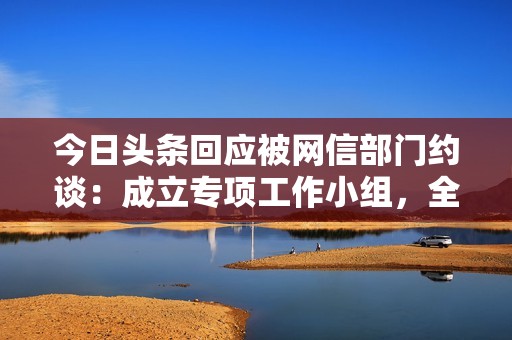 今日头条回应被网信部门约谈：成立专项工作小组，全面自查自纠