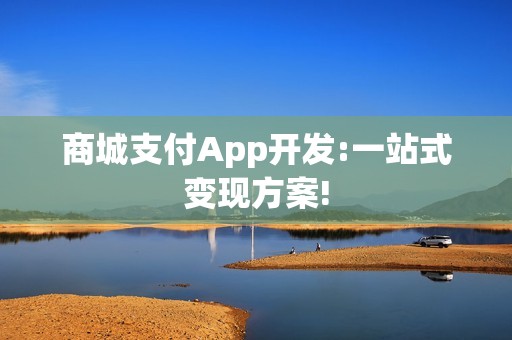 商城支付App开发:一站式变现方案!