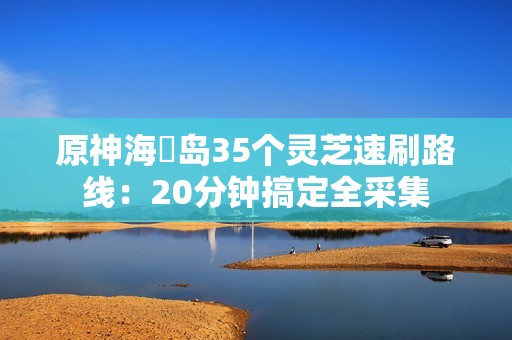原神海祇岛35个灵芝速刷路线：20分钟搞定全采集