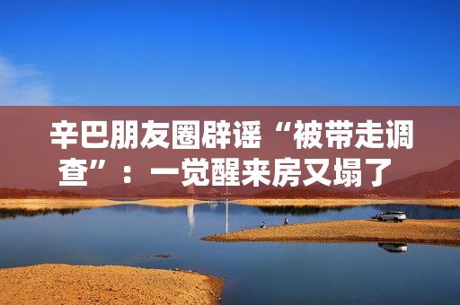 辛巴朋友圈辟谣“被带走调查”：一觉醒来房又塌了 这届编剧想象力值得点赞