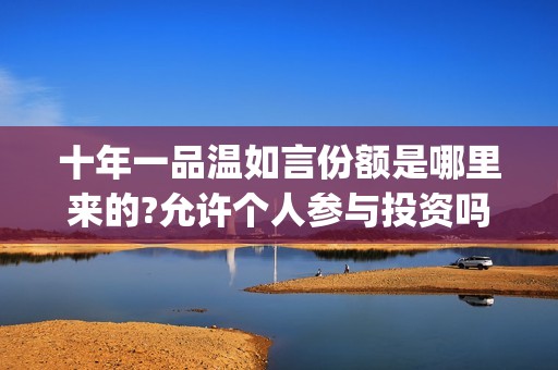 十年一品温如言份额是哪里来的?允许个人参与投资吗?(十年一品温如言电影)