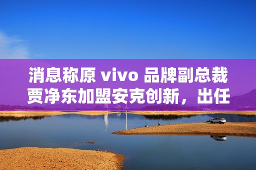 消息称原 vivo 品牌副总裁贾净东加盟安克创新，出任首席营销官