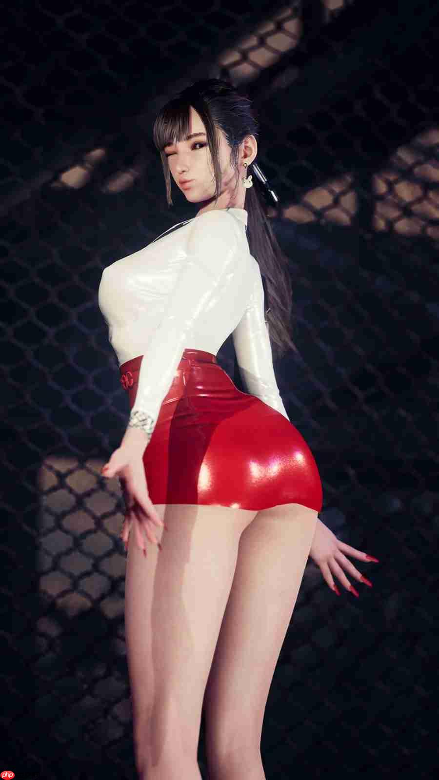 粉色连体服翘臀超性感！国外博主《剑星》伊芙新3D图