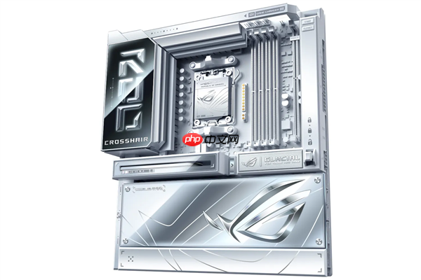 华硕ROG Crosshair X870E Glacial旗舰主板曝光：全白设计颜值无敌