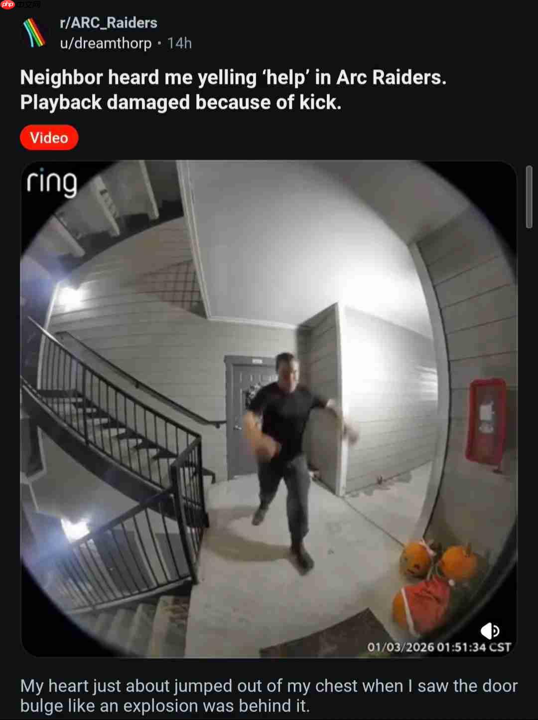 玩《ARC Raiders》太投入喊救命 热心邻居破门救援