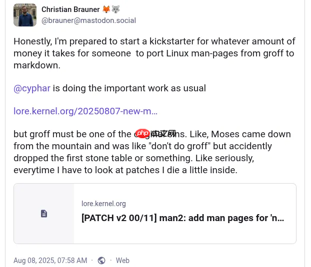 Linux 内核新 Mount API 文档终于完善：耗时 6 年才出现在 man 手册中