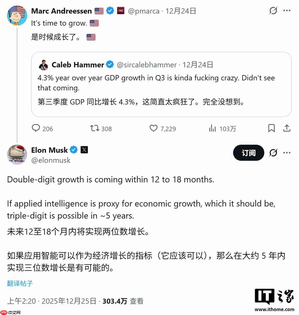 马斯克预测：AI 和机器人将彻底消除贫困与饥饿，工作是“可选项”