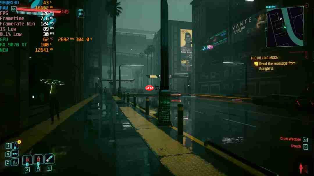 《赛博朋克2077》FSR Redstone测试 画质大幅改善