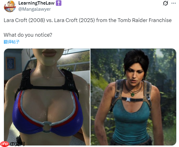 《古墓丽影》重制版与08版劳拉身材对比引热议