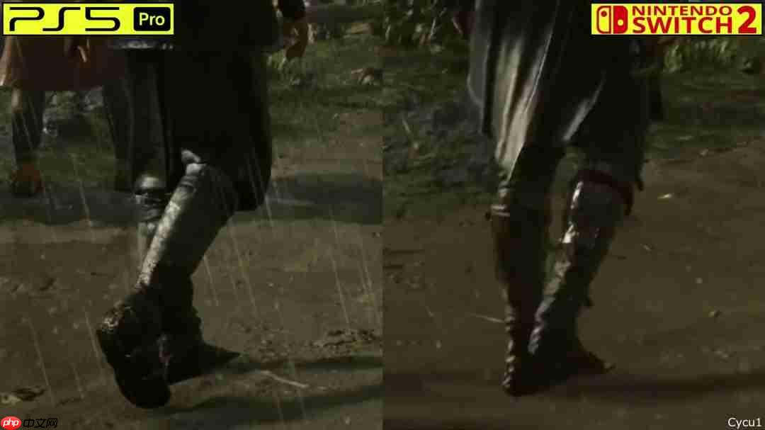 《刺客信条：影》PS5 Pro和Switch 2画面对比