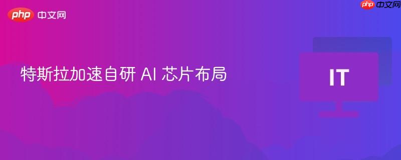 特斯拉加速自研 AI 芯片布局