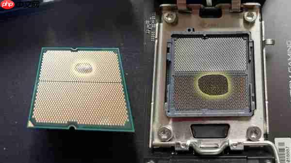 华擎主板成AMD锐龙CPU杀手！7800X3D遭严重烧毁：第一次见CPU鼓包