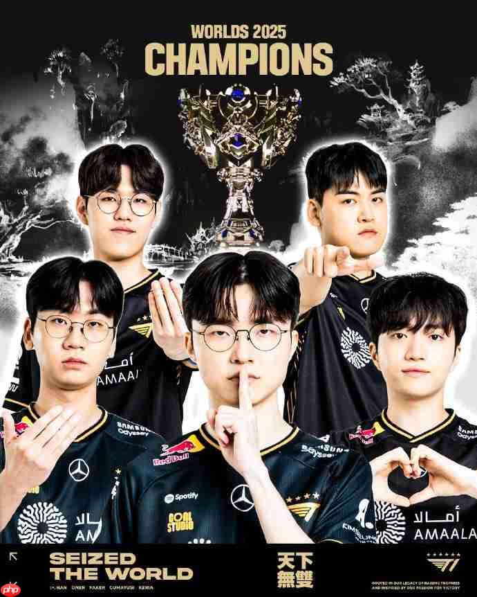 最高的山最长的河！ T1获《英雄联盟》全球总决赛三连冠Faker斩获第六冠