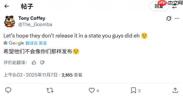 CDPR调侃《GTA6》延期 引发玩家抨击：你也配开玩笑？