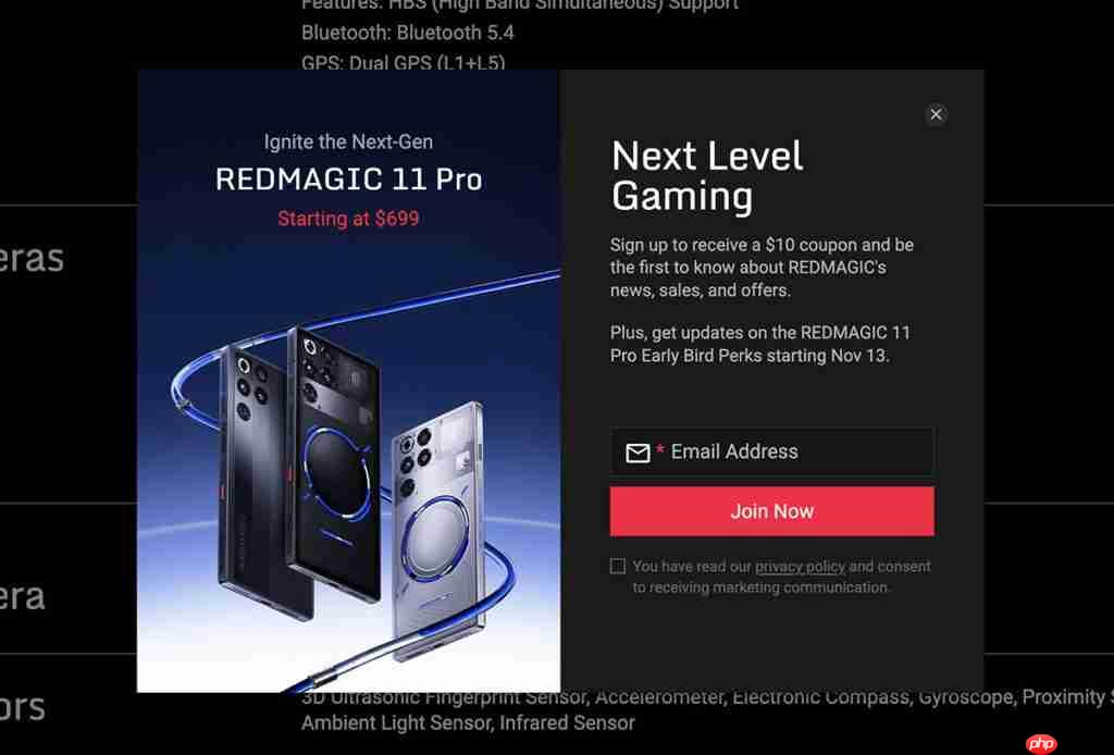AquaCore 水风双冷、Redmagic 11 Pro 国际版曝光！等同国行红魔 11 Pro+、入场价 699 美元在港可买？