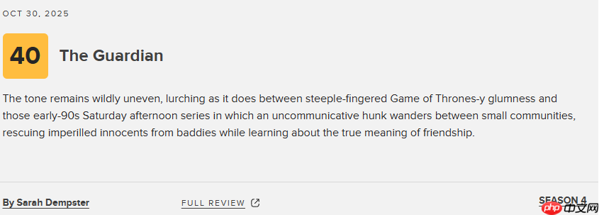 《猎魔人》第四季M站均分60分：剧集基调极度失衡！