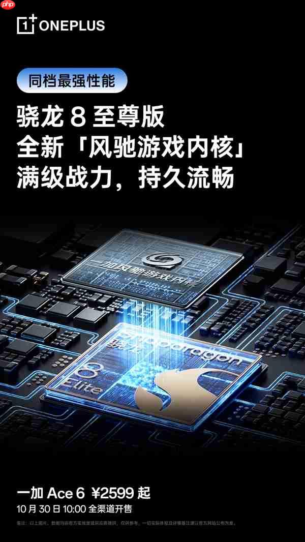 一加Ace 6首销 李杰：同档最强毫无悬念 2599元起