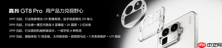 搭载理光GR影像系统，“街拍神器”真我GT8 Pro正式发布，3999元起