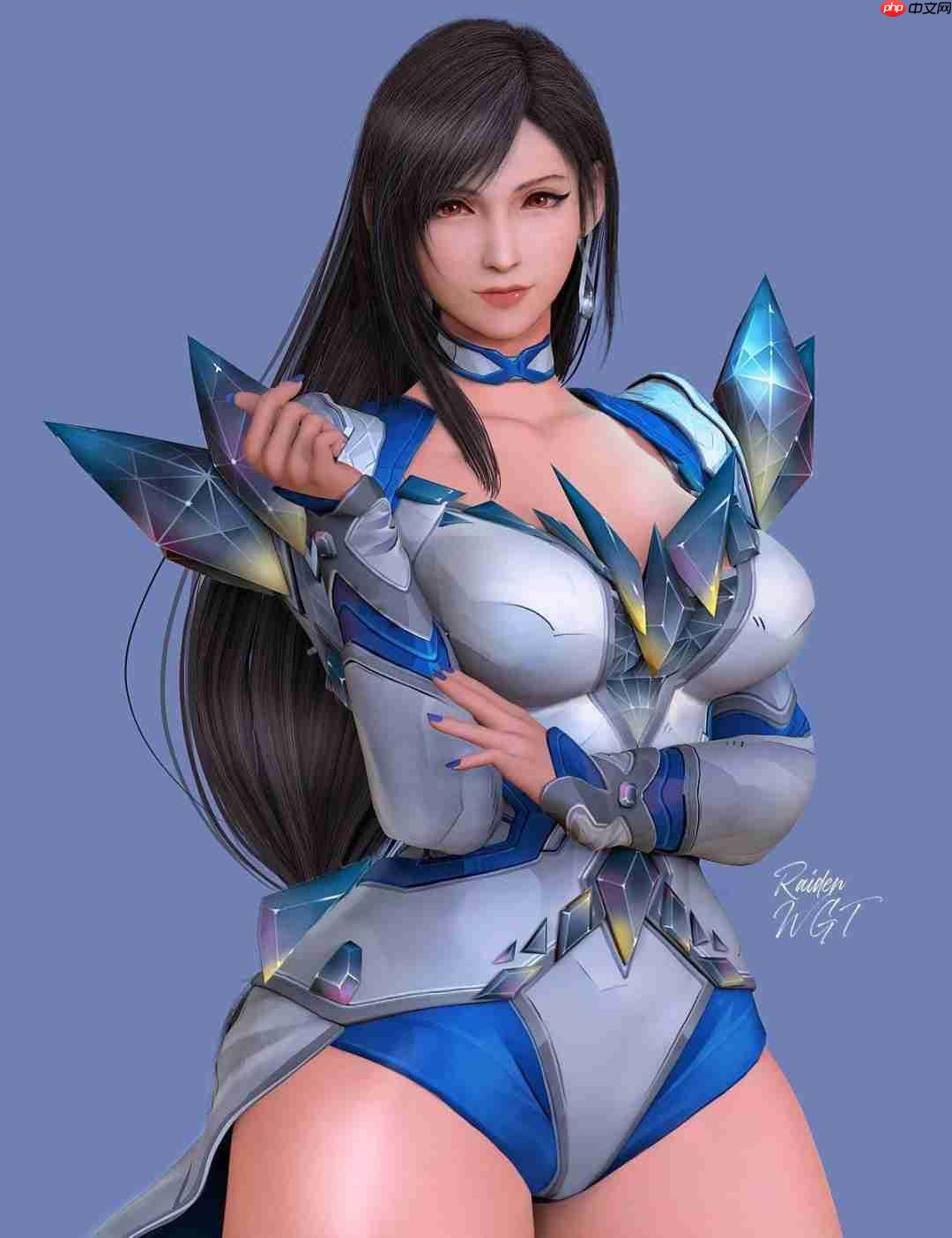 《最终幻想7》蒂法新3D美图：穿上新服装 身材更出色