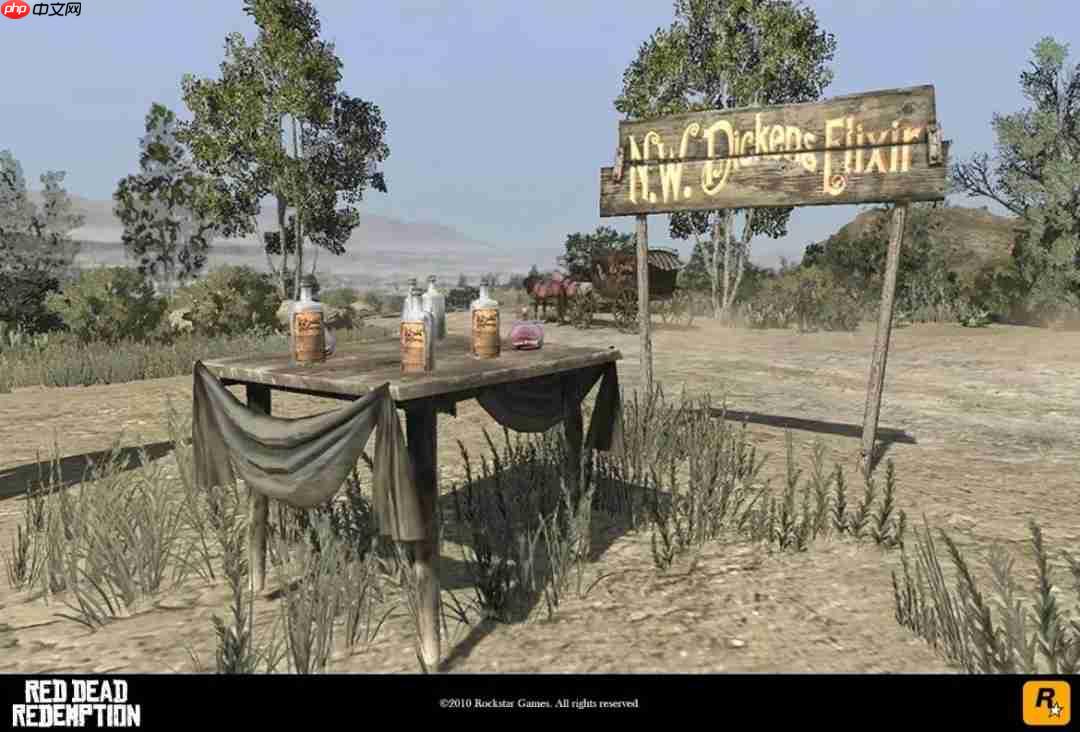 前R星员工公开《荒野大镖客：救赎》早期开发画面截图