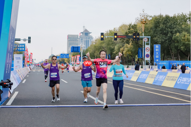 海信空气产业百人团跑，燃爆2025东营马拉松