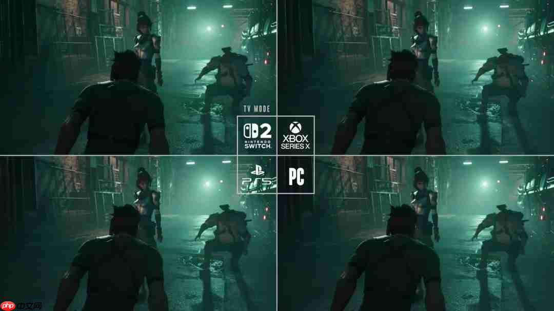 《最终幻想7：重制版Intergrade》NS2、PC等四平台画面对比