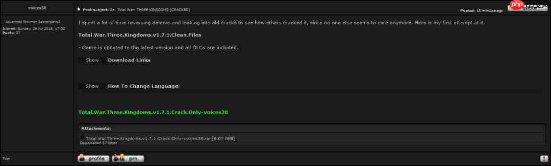 新大神出现!宣称已成功攻破《全面战争:三国》