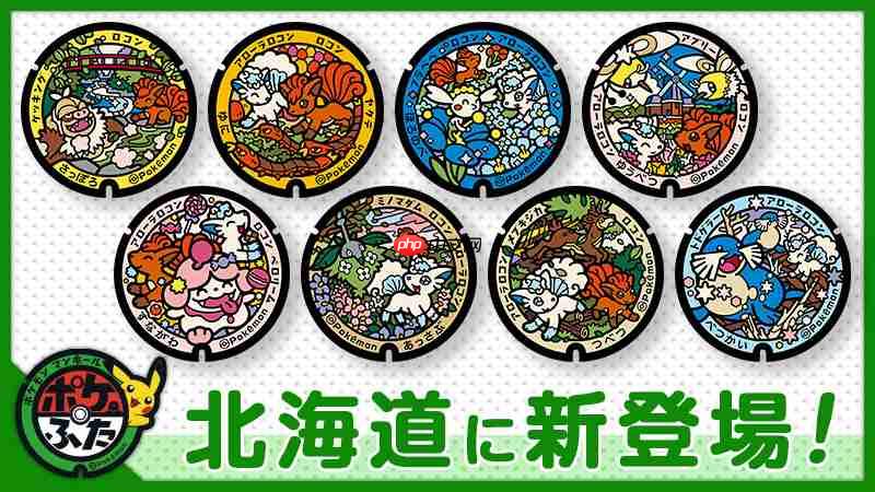 《精灵宝可梦》最新联动井盖亮相 北海道再添8种