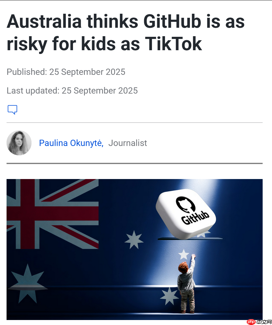 澳大利亚认为 GitHub 存在“危害未成年人”的风险