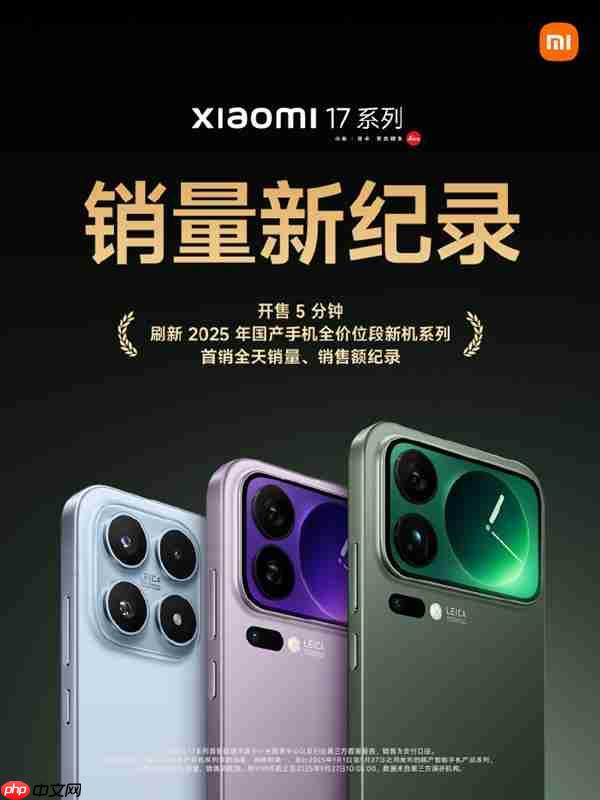 小米17 Pro Max开卖5分钟刷新国产记录：不少果粉转投 背屏创新一眼惊艳