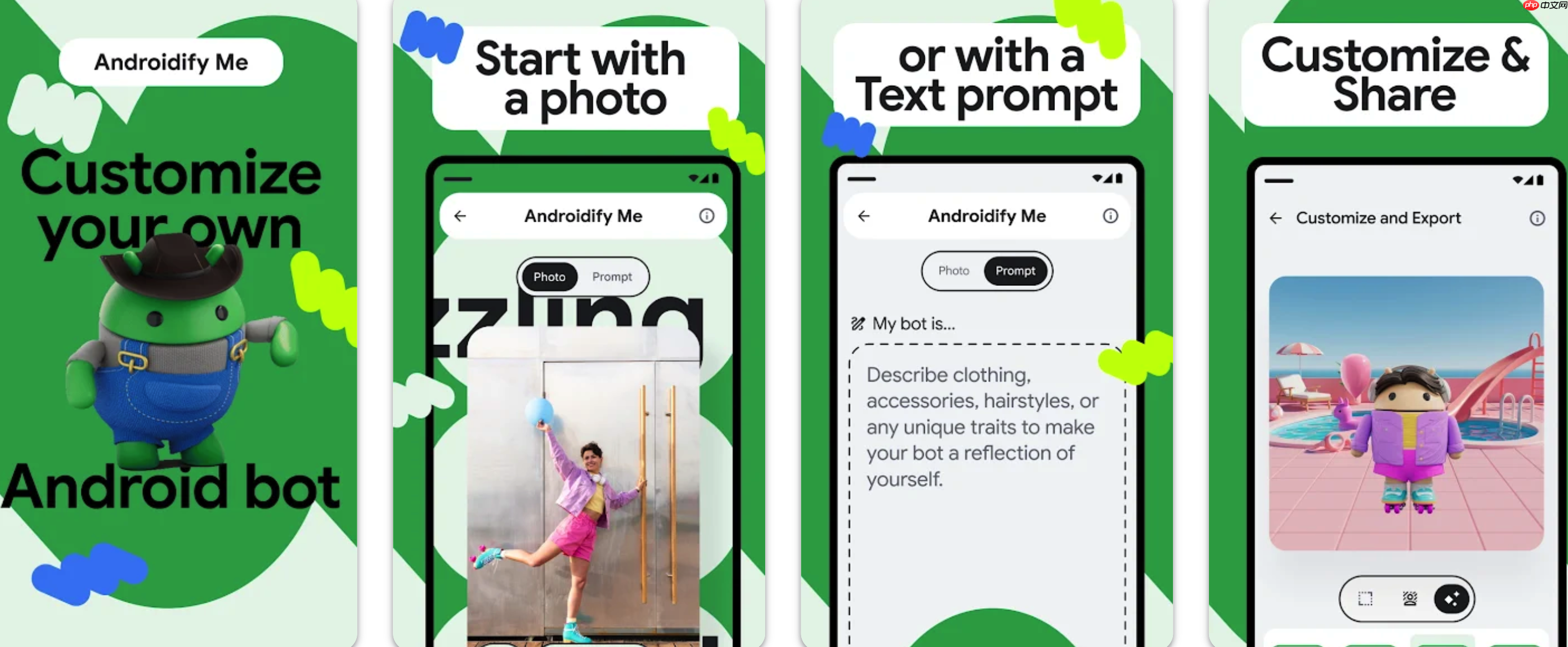 谷歌发布开源 AI 项目 Androidify，可生成个性化“安卓人”
