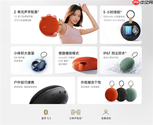 99元 REDMI蓝牙音箱2发布：5小时续航 支持USB声卡