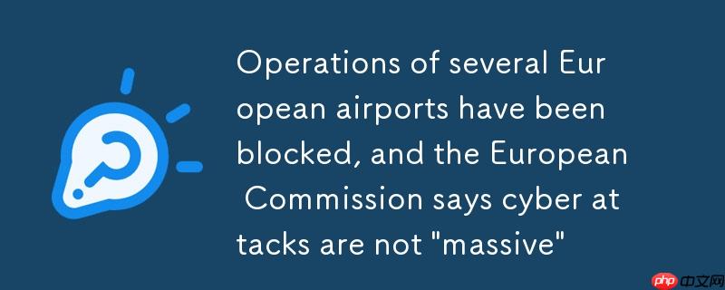 欧洲多座机场运营受阻，欧盟委会称网络攻击非“大规模”