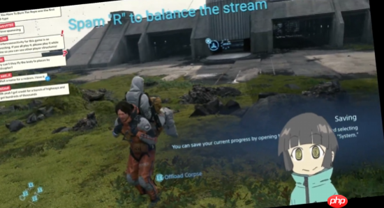 晕了！主播将《死亡搁浅》画面变成了要维持平衡的货物