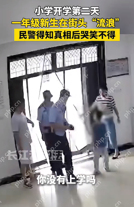 一年级新生开学次日街头“流浪”，乌龙真相让人哭笑不得 - php中文网