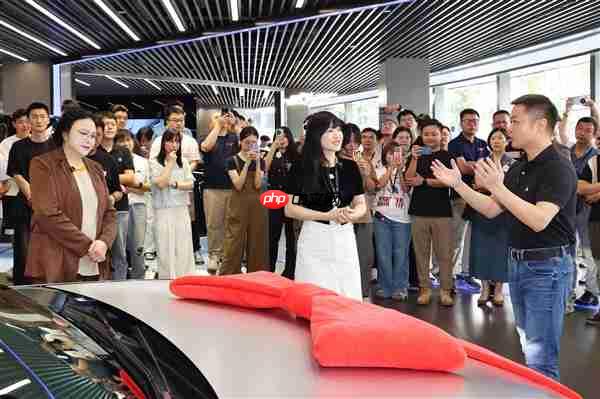 王凤英亲自交车！何小鹏喜提全新小鹏P7：没有鹏翼门的鹏翼版