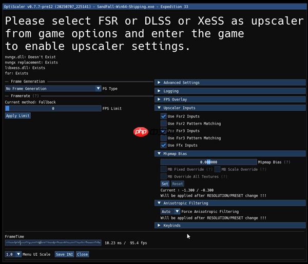 amd rx 7800 xt使用fsr 4：《光与影》1440p超100帧高于原生
