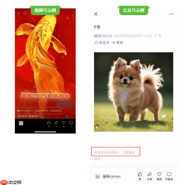 微信：将对 AI 生成合成内容添加显式和隐式标识