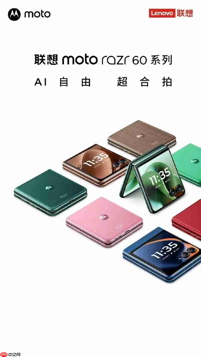 学生党别错过！高“性价比”小折叠手机暑期直降，联想moto razr 60系列太香了