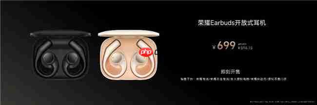 随身耳畔智能体荣耀Earbuds开放式耳机国补到手价594.15元起