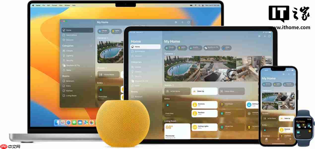 苹果今秋将结束旧版 HomeKit 架构支持，用户需更新固件