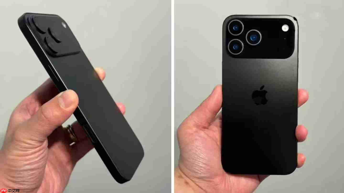 曝iPhone17Pro模型机图片泄露：高清设计细节展示！