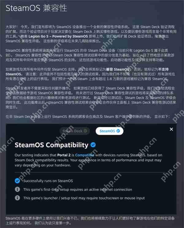 Steam新增游戏兼容评级 支持第三方非SteamDeck设备